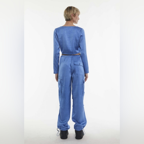 Oval Square Women's OSPolish Cargo Trousers Sz S - Picture 2 of 11